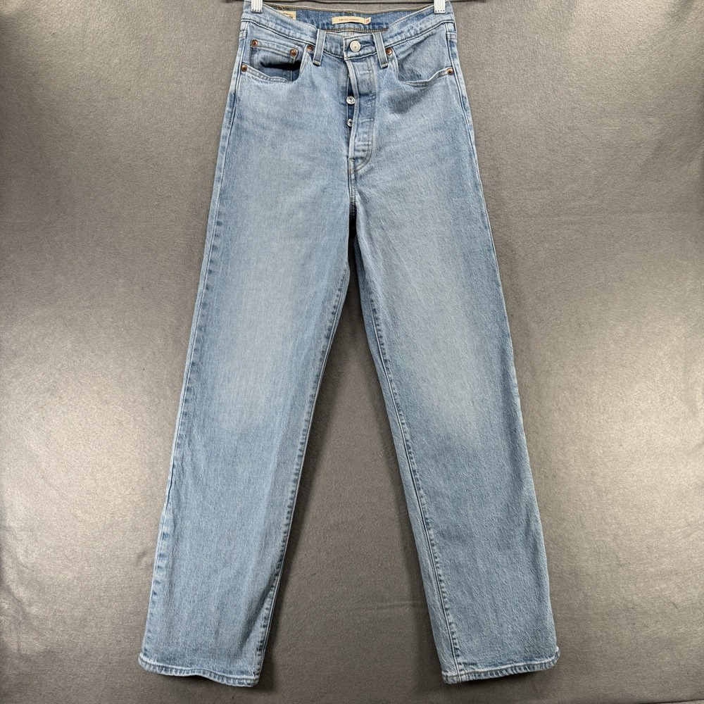 Levi's Light Blue Straight Leg Jeans - full length
